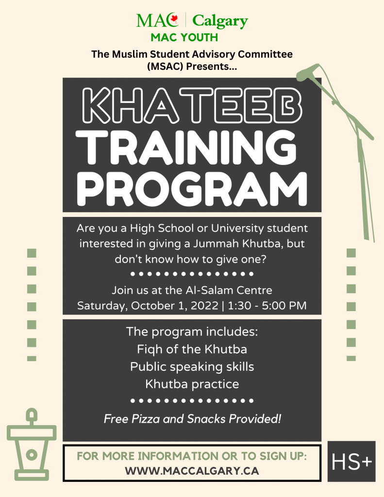 MSAC Khateeb Training