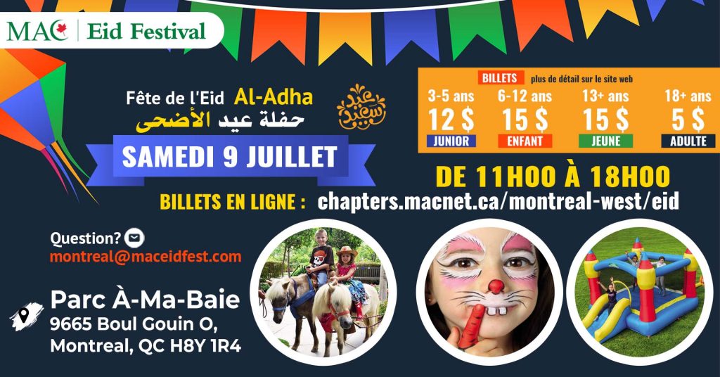 Fête de l’Eid AlAdha de MAC Montréal juillet 2022 Montreal West