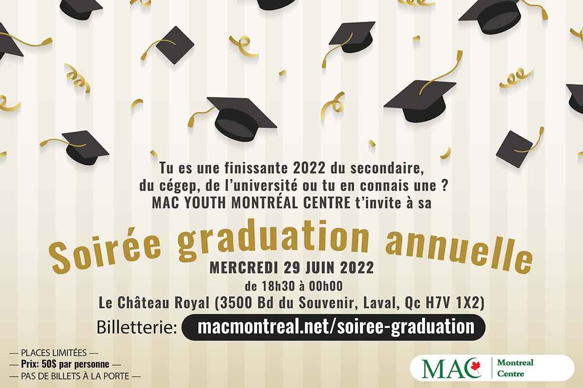 Soirée Graduation – Mac Youth Montréal Centre