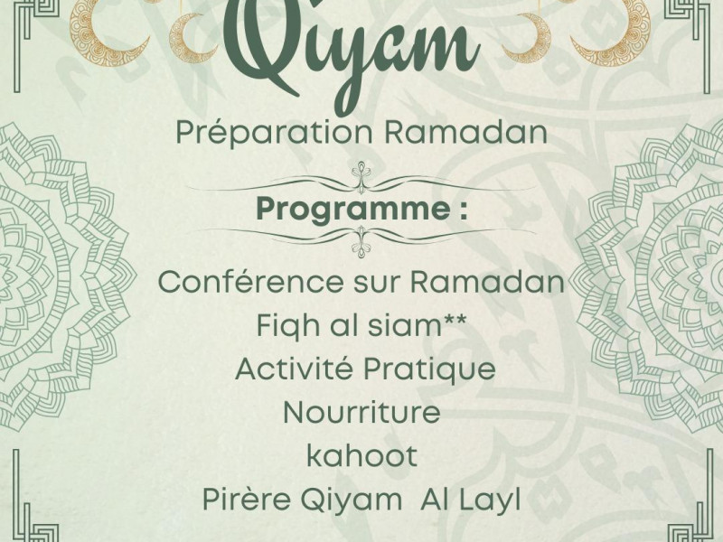 Qiyam Mensuel, 1er Mars 2024
