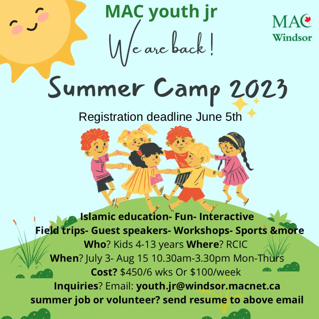 Windsor Youth Summer Camp Registration Windsor Chapter